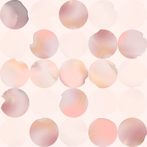 Vector Gradient Mesh Watercolor Drawing Overlapping Shapes Seamless Pattern Pastel — Stock vektor