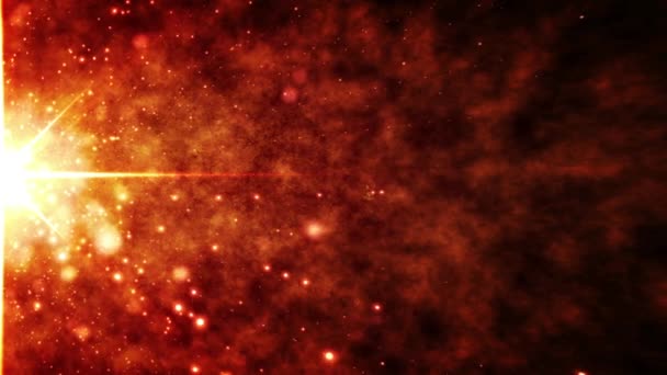 スローモーションの単発のバック グラウンドで超新星星の爆発 — ストック動画