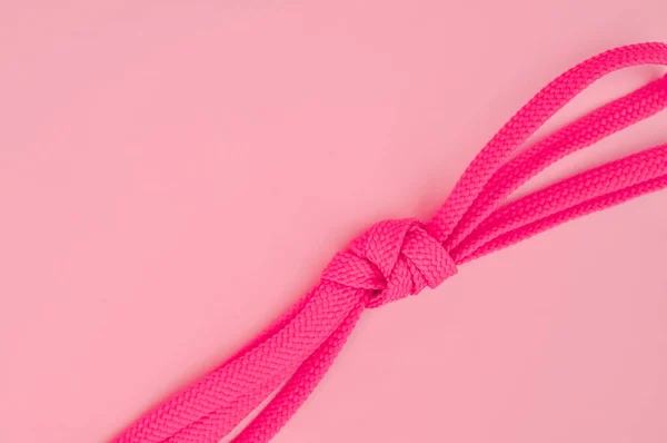 Bootlaces Cor Rosa Espaço Cópia Fundo Foto Alta Qualidade — Fotografia de Stock