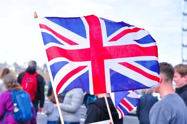İngiltere Birleşik Krallığı 'nın ulusal bayrağı Londra' da. Yüksek kalite fotoğraf