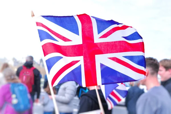 Drapeau National Royaume Uni Grande Bretagne Londres Photo Haute Qualité — Photo