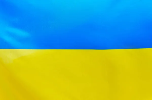 Blue Yellow National Ukrainian Flag Wallpaper Background High Quality Photo — Stok fotoğraf