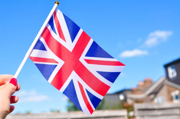 Закрытие Копировального Пространства Государственного Флага Великобритании — стоковое фото