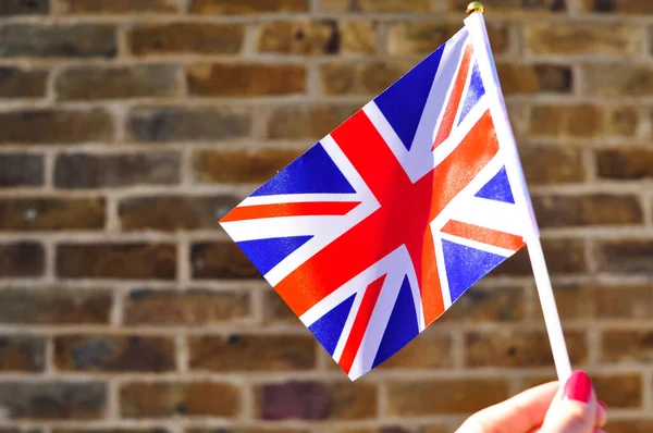 Büyük Britanya ulusal bayrağına yakın kopyalama alanı.