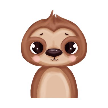 Tatlı çizgi film ayısının vektör çizimi