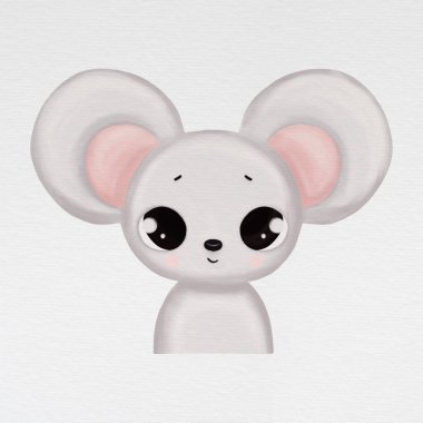 Beyaz arka planı olan sevimli bir tavşan.