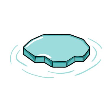 Buzdağı karalama vektörü soğuk arktik el çizimi kış çizimi