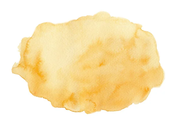 Abstrato ouro amarelo bolha aquarela sobre fundo branco. A cor salpicando no papel. ilustração desenhada à mão para cartões e banners. — Fotografia de Stock