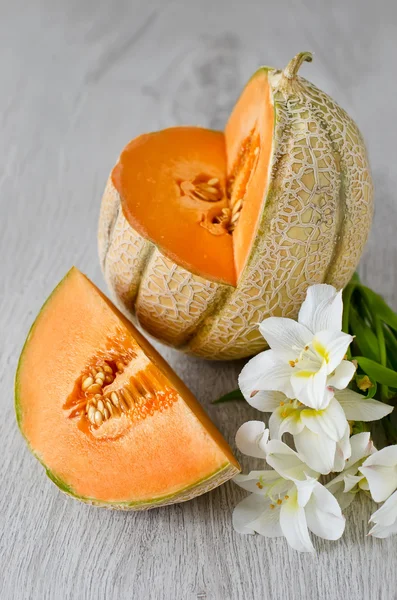 Cantaloupemelon — Stockfoto