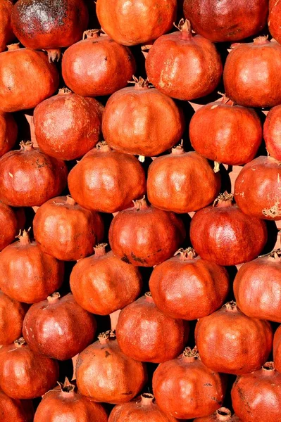 Vörös Érett Gránátalma Háttere — Stock Fotó