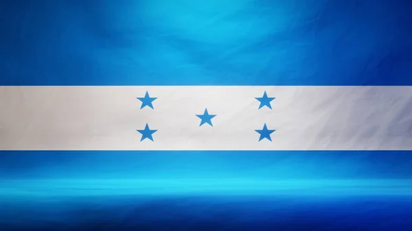 Studio Backdrop Draped Flag Honduras Presentation Product Display Rendering — Stock Photo, Image