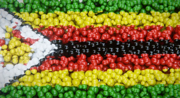Abstract Flag Zimbabwe Made Multiple Balls Plastic Bubbles Conceptual Flag — Stock Photo, Image