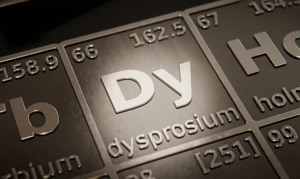 Τονισμός Του Χημικού Στοιχείου Dysprosium Στον Περιοδικό Πίνακα Στοιχείων Απόδοση — Φωτογραφία Αρχείου