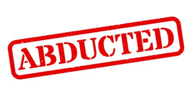 Kaçırılan Kırmızı Lastik Damga Vektörü