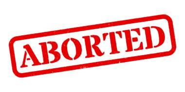 İptal Edilen Kırmızı Lastik Damga Vektörü