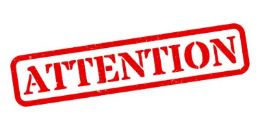 Kırmızı Lastik Damga Vektörünün dikkatine.