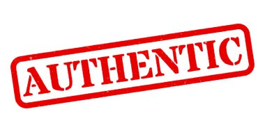 Otantik Kırmızı Kauçuk Damga Vektörü