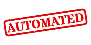 Otomatik Kırmızı Lastik Damga Vektörü