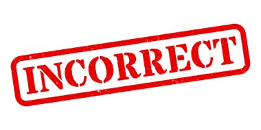 Yanlış Kırmızı Lastik Damga Vektörü