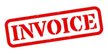 Kırmızı Lastik Damga Vektörü Faturası