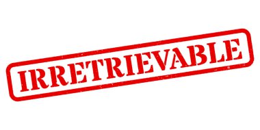 Geri alınamaz Kırmızı Lastik Damga Vektörü