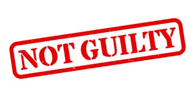 Suçsuz Kırmızı Kauçuk Damga Vektörü