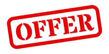 Kırmızı Lastik Damga Vektörünü Teklif Et