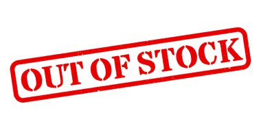 Stokta Kırmızı Kauçuk Damga Vektörü Yok