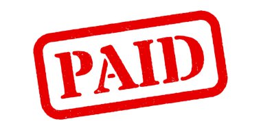 Kiralık Kırmızı Kauçuk Damga Vektörü