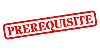 Ön koşul Kırmızı Kauçuk Damga Vektörü