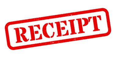 Kırmızı Kauçuk Damga Vektörü Faturası