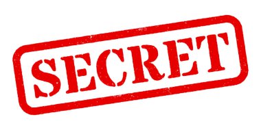 Gizli Kırmızı Lastik Damga Vektörü