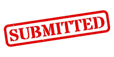 Sunulan Kırmızı Lastik Damga Vektörü