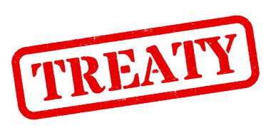 Antlaşma Kırmızı Kauçuk Damga Vektörü