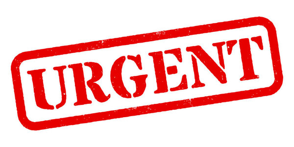 Срочный вектор красной каучуковой марки