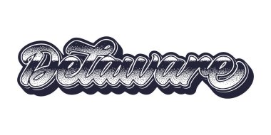 Üç boyutlu grafik biçiminde Delaware durum adı