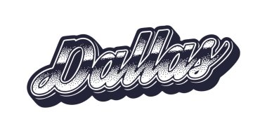 Dallas şehrinin eski üç boyutlu grafik biçimi