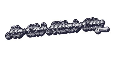 Ho Chi Minh Şehrinin eski üç boyutlu grafik biçimi