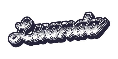 Luanda şehrinin eski üç boyutlu grafik biçimi