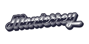 Monterrey şehrinin eski üç boyutlu grafik biçimi