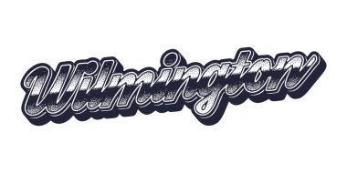 Wilmington şehrinin eski üç boyutlu grafik biçimi