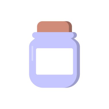 Jar Kozmetik Saç Maskesi, Merhem, Koşullandırıcı, Şampuan, Krem, Çizgi film tarzında Temizleme Simgesi. Şişe Pictogram 'daki güzellik ürünleri. Kaptanlı plastik konteynır. İzole Vektör İllüstrasyonu