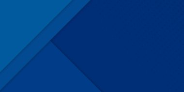 Yarı Tonlama ve Geometrik Çizgilerle Mavi Fütürist Arka plan. Çizgili koyu mavi noktalı desen. Gradyan Şablon Sunumu. Soyut Modern Duvar Kağıdı Tasarımı. Vektör İllüstrasyonu