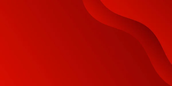 Minimal Wavy Red Gradient Dynamic Background. Page d'atterrissage moderne abstraite et design créatif pour affiche, papier peint, dépliant. Illustration vectorielle — Image vectorielle