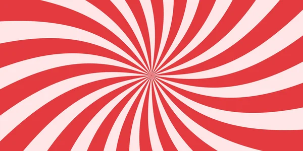 Spiralbonbons rot und weiß Hintergrund. Swirl Sweet Caramel Pattern vorhanden. Vortex Lollipop Tapete. Twist Candy Hintergrund. Abstraktes modernes Design. Vektorillustration — Stockvektor