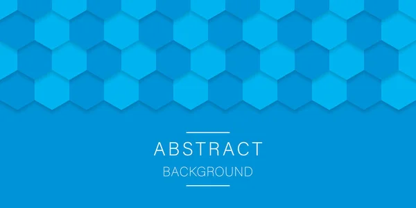 Futuristický Abstrakt Hexagon Mesh Pozadí. 3D šestihranný světle modrý vzor. Vyražený futuristický jednoduchý Backdrop. Moderní design tapety. Vektorová ilustrace — Stockový vektor
