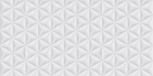 Triangle Géométrique Blanc Fond 3D. Polygone forme motif toile de fond. Modèle de géométrie de mosaïque grise. Modèle de création triangulaire. Conception abstraite de papier peint moderne. Illustration vectorielle — Image vectorielle