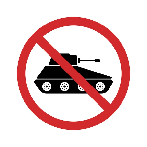 Panzer Araç Gücü Kırmızı Durak tabelası. Askeri Tank Siluet Simgesi Simgesi Simgesi Simgesi. Tehlike Tankı Ordusu Sembolü. Uyarı Ulaşım Silahları Simgesi. Yasak Ordu Tabelası. İzole Vektör İllüstrasyonu — Stok Vektör