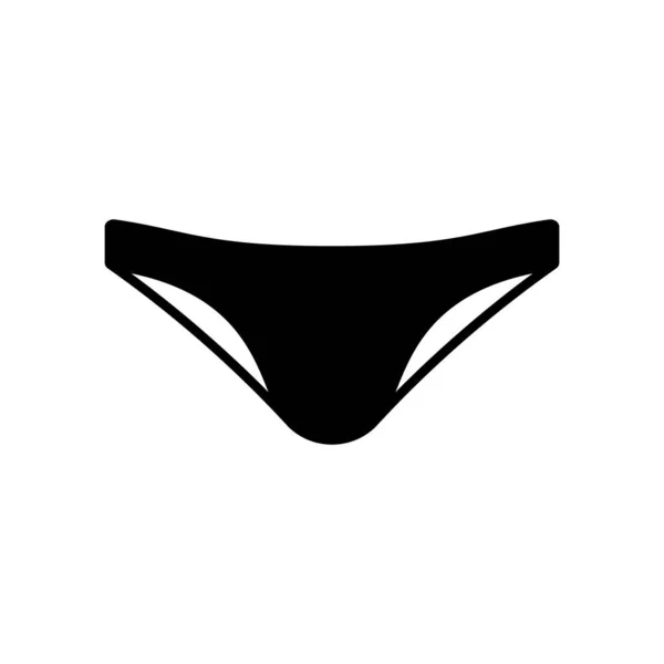 Mężczyźni Kąpielówki Trunks Czarna Ikona Sylwetka Mężczyzna Summer Swim Short — Wektor stockowy