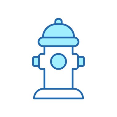 Yangın musluğu hattı simgesi. Yangın söndürme musluğu doğrusal simgesi. Düzenlenebilir Vuruş. İzole Vektör İllüstrasyonu.